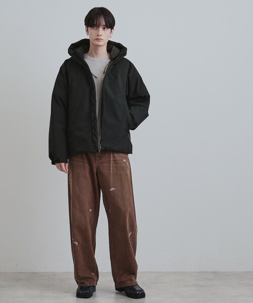 tk.TAKEO KIKUCHI（ティーケータケオキクチ）の「【撥水】フーデットインシュレーションブルゾン（ブルゾン・メンズ・ダークグレー/ブラック・01/02/03）」の10枚目の写真