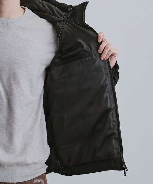 tk.TAKEO KIKUCHI（ティーケータケオキクチ）の「【撥水】フーデットインシュレーションブルゾン（ブルゾン・メンズ・ダークグレー/ブラック・01/02/03）」の12枚目の写真