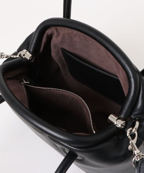 ADD CULUMN（アドカラム）の「【ADD CULUMN/アドカラム】2WAY ショルダーバッグ ハンドバッグ PUFF CLASP BOSTON S（ハンドバッグ・レディース・ブラック/ブラウン・FREE）」の3枚目の写真