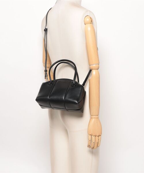 ADD CULUMN（アドカラム）の「【ADD CULUMN/アドカラム】2WAY ショルダーバッグ ハンドバッグ PUFF CLASP BOSTON S（ハンドバッグ・レディース・ブラック/ブラウン・FREE）」の4枚目の写真