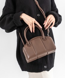 【ADD CULUMN/アドカラム】2WAY ショルダーバッグ ハンドバッグ PUFF CLASP BOSTON S