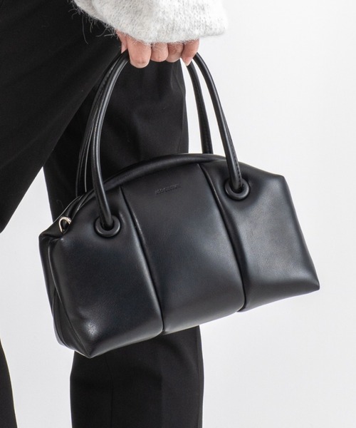 ADD CULUMN（アドカラム）の「【ADD CULUMN/アドカラム】2WAY ショルダーバッグ ハンドバッグ PUFF CLASP BOSTON S（ハンドバッグ・レディース・ブラック/ブラウン・FREE）」の2枚目の写真