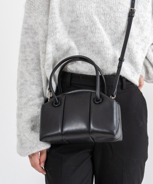 ADD CULUMN（アドカラム）の「【ADD CULUMN/アドカラム】2WAY ショルダーバッグ ハンドバッグ PUFF CLASP BOSTON S（ハンドバッグ・レディース・ブラック/ブラウン・FREE）」の9枚目の写真