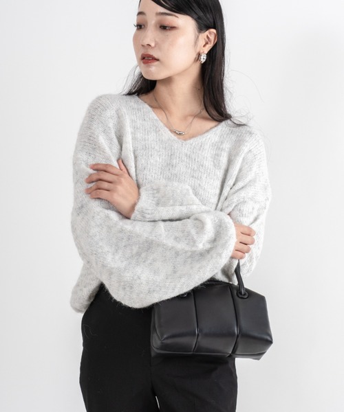 ADD CULUMN（アドカラム）の「【ADD CULUMN/アドカラム】2WAY ショルダーバッグ ハンドバッグ PUFF CLASP BOSTON S（ハンドバッグ・レディース・ブラック/ブラウン・FREE）」の12枚目の写真
