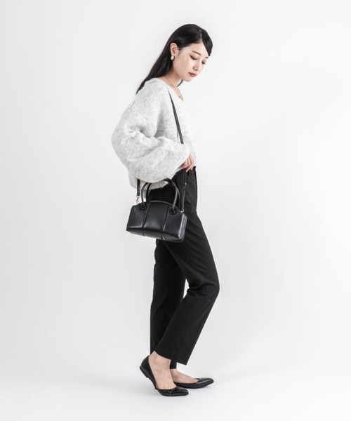 ADD CULUMN（アドカラム）の「【ADD CULUMN/アドカラム】2WAY ショルダーバッグ ハンドバッグ PUFF CLASP BOSTON S（ハンドバッグ・レディース・ブラック/ブラウン・FREE）」の13枚目の写真