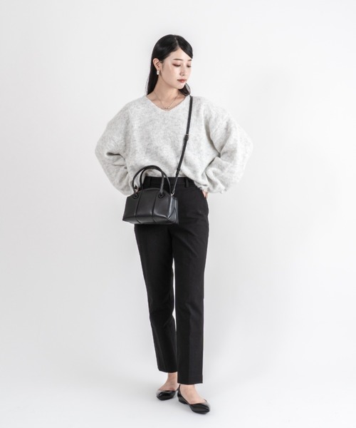 ADD CULUMN（アドカラム）の「【ADD CULUMN/アドカラム】2WAY ショルダーバッグ ハンドバッグ PUFF CLASP BOSTON S（ハンドバッグ・レディース・ブラック/ブラウン・FREE）」の14枚目の写真