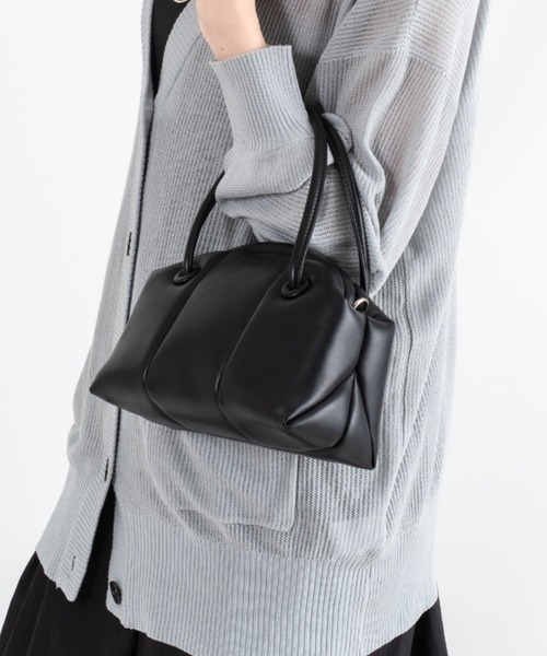 ADD CULUMN（アドカラム）の「【ADD CULUMN/アドカラム】2WAY ショルダーバッグ ハンドバッグ PUFF CLASP BOSTON S（ハンドバッグ・レディース・ブラック/ブラウン・FREE）」の17枚目の写真