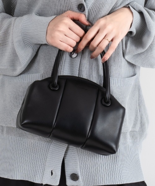ADD CULUMN（アドカラム）の「【ADD CULUMN/アドカラム】2WAY ショルダーバッグ ハンドバッグ PUFF CLASP BOSTON S（ハンドバッグ・レディース・ブラック/ブラウン・FREE）」の18枚目の写真