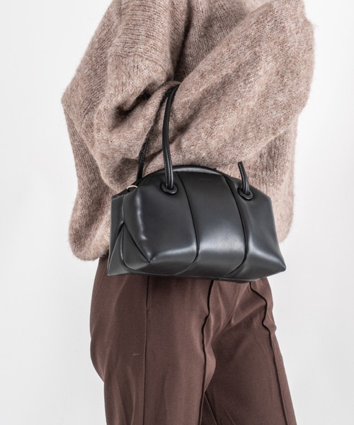ADD CULUMN（アドカラム）の「【ADD CULUMN/アドカラム】2WAY ショルダーバッグ ハンドバッグ PUFF CLASP BOSTON S（ハンドバッグ・レディース・ブラック/ブラウン・FREE）」の21枚目の写真