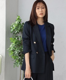 GALLORIA | ウォッシャブル　ダブルブレストジャケット(テーラードジャケット)