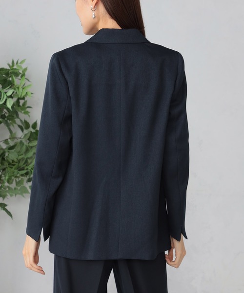GALLORIA（ギャローリア）の「ウォッシャブル　ダブルブレストジャケット（テーラードジャケット・レディース・ネイビー/キャメル・S/M/L/LL）」の9枚目の写真