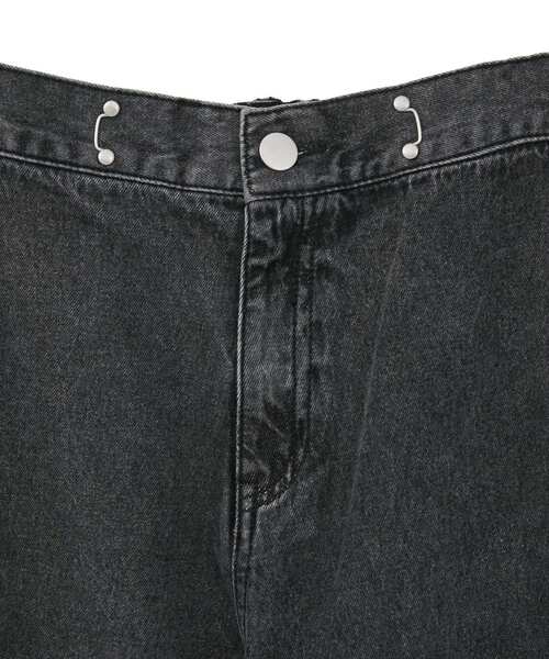 Green Parks(グリーンパークス)の「タックワイドデニムパンツ(デニムパンツ・レディース・インディゴブルー/ブラック・FREE)」の19枚目の写真