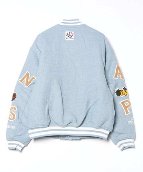 AAPE BY A BATHING APE スウェット スタジャン S(M相当) AAPE VARSITY JACKET（スタジャン）｜AAPE BY A BATHING APE