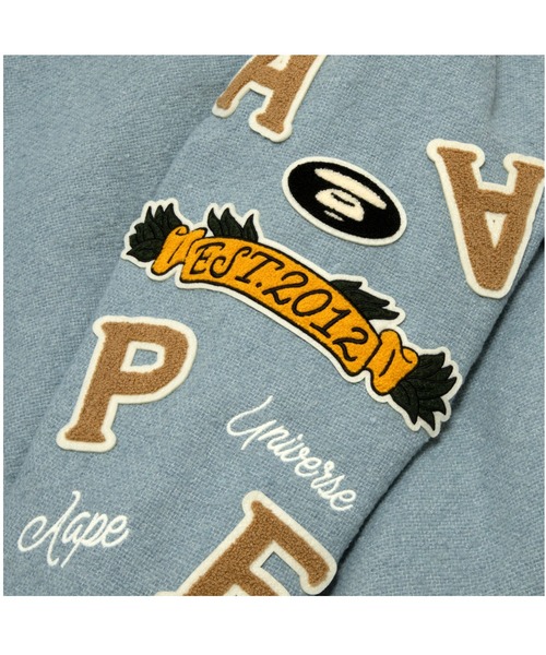 AAPE BY A BATHING APE　スウェットスタジアムジャケット AAPE VARSITY JACKET（スタジャン）｜AAPE BY A BATHING APE