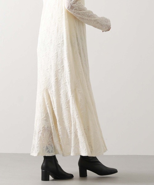 Gready Brilliant(グレディブリリアン)の「シアーレースフレアワンピ(ワンピース・レディース・アイボリー/ブラック・FREE)」の16枚目の写真