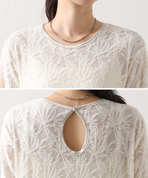 Gready Brilliant(グレディブリリアン)の「シアーレースフレアワンピ(ワンピース・レディース・アイボリー/ブラック・FREE)」の6枚目の写真