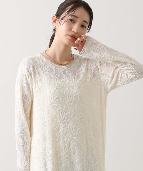 Gready Brilliant(グレディブリリアン)の「シアーレースフレアワンピ(ワンピース・レディース・アイボリー/ブラック・FREE)」の15枚目の写真