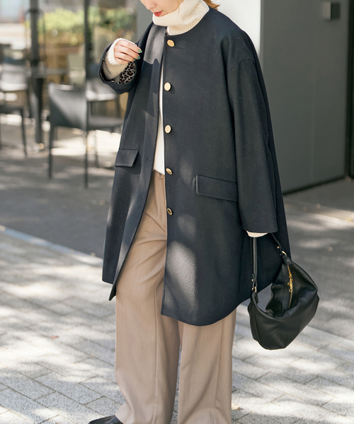 COZY スピック&スパン別注 トラディショナルウェザーウェアLINTON セール】TRADITIONAL WEATHERWEAR / 別注LINTON N/C*（ノーカラー