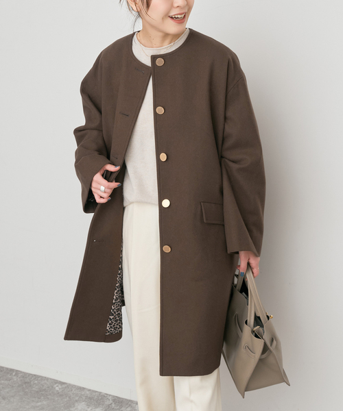 TRADITIONAL WEATHERWEAR / 別注LINTON N/C*（ノーカラーコート