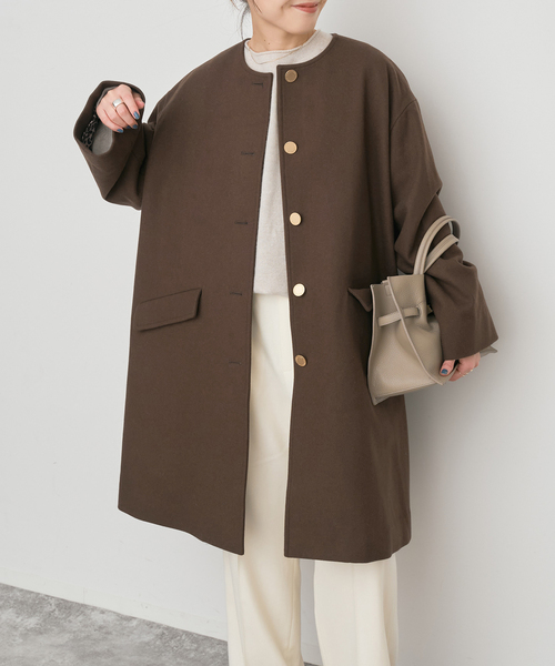 TRADITIONAL WEATHERWEAR / 別注LINTON N/C*（ノーカラーコート