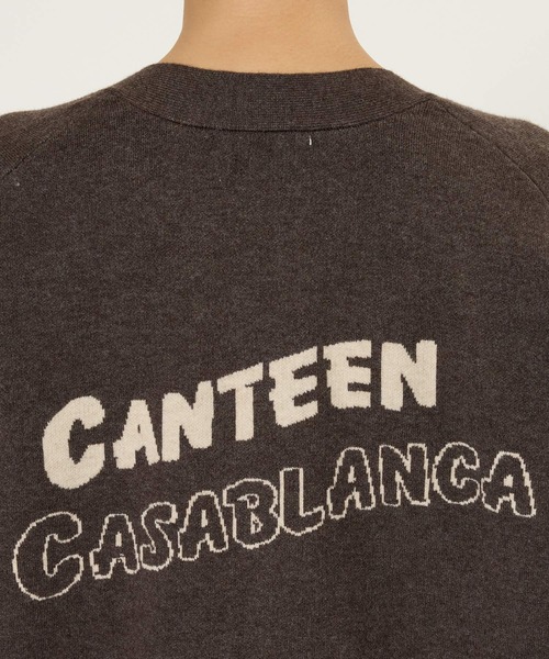 st.Johns 3rd club】LOGOニットカーデ