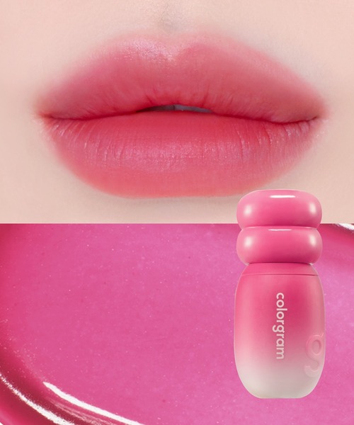 colorgram（カラーグラム）の「ジューシージャムブラーティント（口紅/リップティント/グロス・レディース・01 マンゴータンジェリン/02 ジューシーグレープフルーツ/06 アイシーラズベリー/04 サニートマト/07 レディッシュライチ/08 グレーピーチェリー/09 めろもも/03 ピンクピーチ/05 ホワイトストロベリー・FREE）」の21枚目の写真