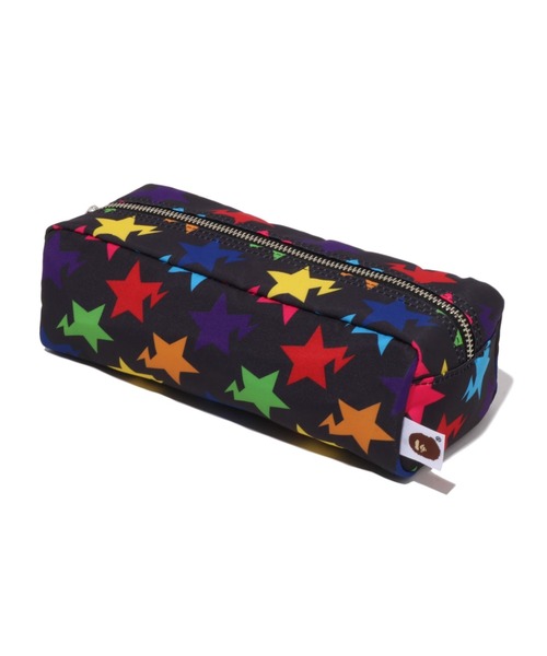 A BATHING APE(アベイシングエイプ)の「STA PATTERN FLIGHT POUCH TRAVEL(ハンドバッグ・メンズ・ホワイト/ブラック・FREE)」の4枚目の写真