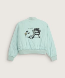 VANS(バンズ)のRIROO ウィメンズ クロップド ベースボールジャケット / RIROO CROPPED BASEBALL JACKET / VN000SPWEMW1(スタジャン)
