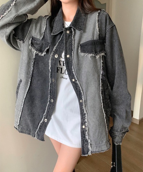 セール】【LAMPOON】リメイクデニムジャケット（デニムジャケット