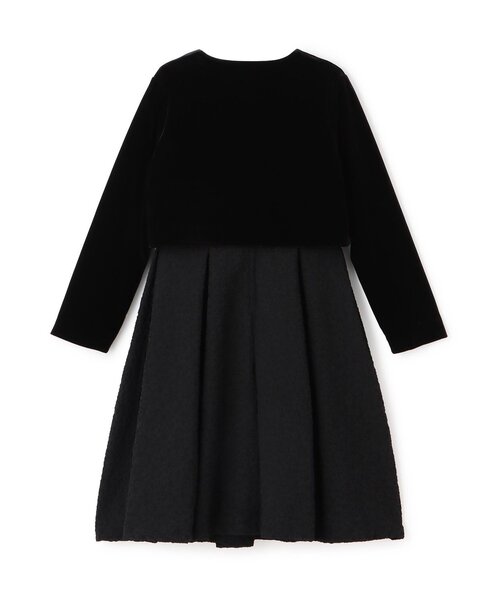 パニエつきノースリーブドレス×ボレロセット（スーツセット）｜pom