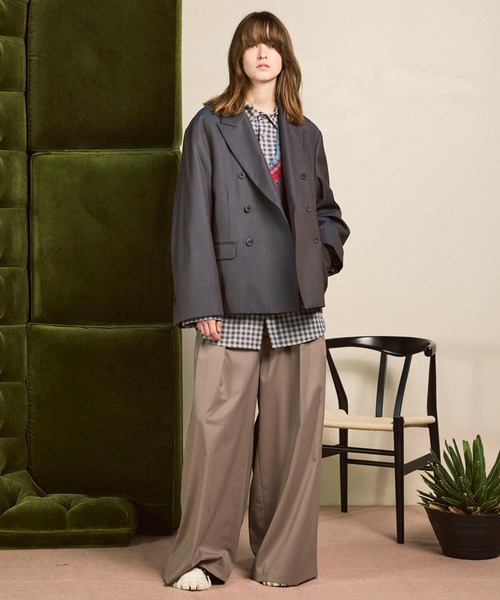 UNISEX》Mohair Sheer V-Neck Knit Pullover/モヘアシアーVネック