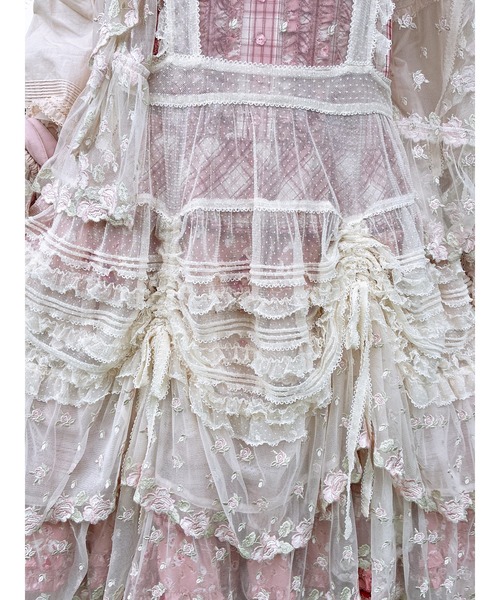 ピンクハウス　タブリエスカート ローズレース使いタブリエ（その他トップス）｜PINK HOUSE（ピンク