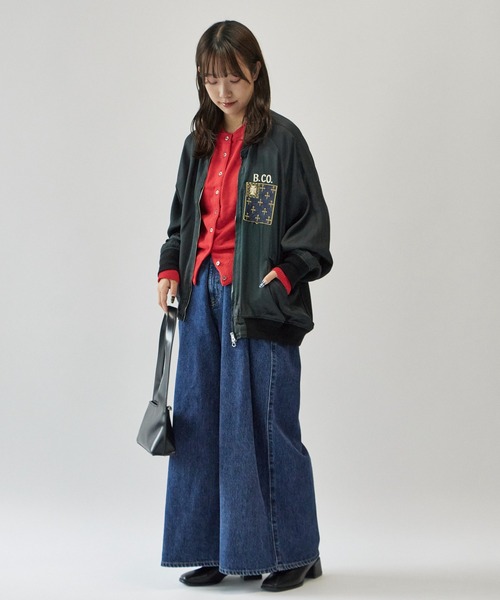 REMI RELIEF/レミレリーフ レーヨンツイルスカジャン（スカジャン