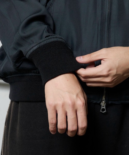 REMI RELIEF(レミレリーフ)の「REMI RELIEF/レミレリーフ レーヨンツイルスカジャン(スカジャン・メンズ・チャコール・M/L/XL)」の6枚目の写真