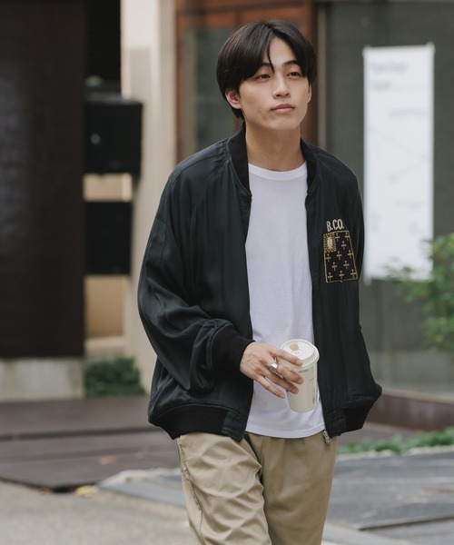 REMI RELIEF/レミレリーフ レーヨンツイルスカジャン（スカジャン