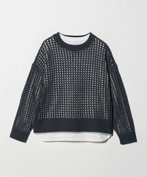 ラメ メッシュニット+Tシャツ <A DAY IN THE LIFE>