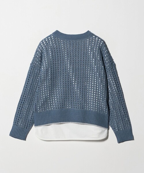【新品 タグ付き】ユナイテッドアローズ　ラメ入りニット　スパンコール　ネイビー UNITED ARROWS（ユナイテッドアローズ）の「グリッター ラメ ニット