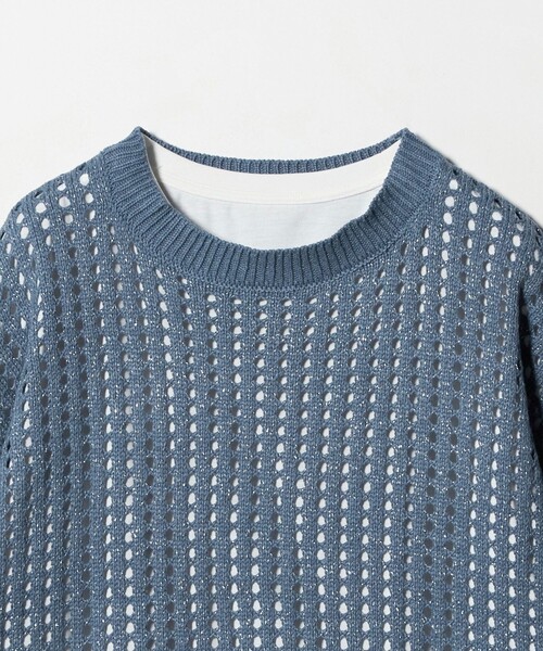 A DAY IN THE LIFE UNITED ARROWS(アデイインザライフユナイテッドアローズ)の「ラメ メッシュニット+Tシャツ <A DAY IN THE LIFE>(ニット/セーター・レディース・ナチュラル/コバルトブルー/オレンジ/ダークグレー・FREE)」の6枚目の写真