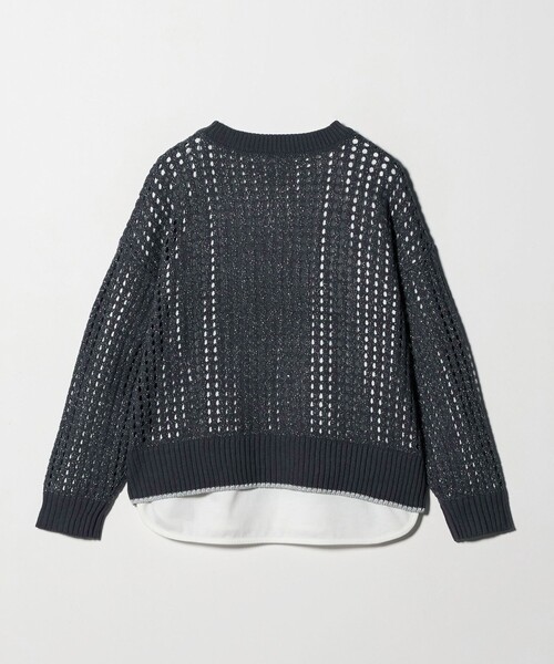 ユナイテッドアローズ UNITED ARROWS 黒 ラメニット A DAY IN THE LIFE UNITED ARROWS（アデイインザライフユナイテッド