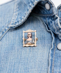 gargle（ガーグル）の「gargle ガーグル：アートシリーズ　飛び出す絵画　真珠の耳飾りの少女　モナ・リザ　ムンク『叫び』　ブローチ（ブローチ/コサージュ）」