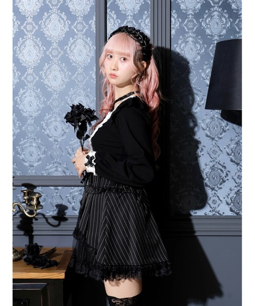 ゴシックローズチョーカーネックカットソー（Tシャツ/カットソー