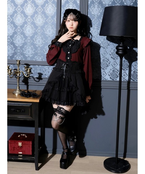 ゴシックローズチョーカーネックカットソー（Tシャツ/カットソー