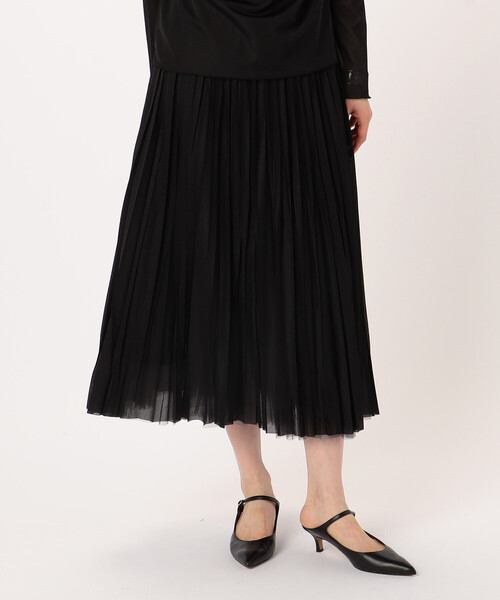 COMME CA（コムサ）の「【リバーシブル】ソフトチュール×オーガンジートリコット広幅 スカート（スカート・レディース・チャコール/ピンク/ライトグレー・9号/11号）」の12枚目の写真