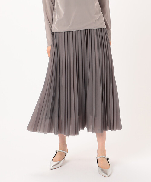 COMME CA（コムサ）の「【リバーシブル】ソフトチュール×オーガンジートリコット広幅 スカート（スカート・レディース・チャコール/ピンク/ライトグレー・9号/11号）」の15枚目の写真