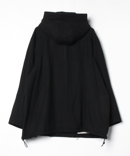 my beautiful landlet（マイビューティフルランドレット）の「【my beautiful landlet】 BISHU WOOL OVERSIZED HOOD BLOUSON（ミリタリージャケット・メンズ・ブラック/グレー/チャコールグレー/ネイビー・0/1）」の10枚目の写真