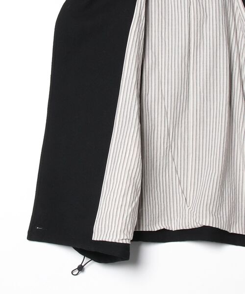 my beautiful landlet（マイビューティフルランドレット）の「【my beautiful landlet】 BISHU WOOL OVERSIZED HOOD BLOUSON（ミリタリージャケット・メンズ・ブラック/グレー/チャコールグレー/ネイビー・0/1）」の11枚目の写真