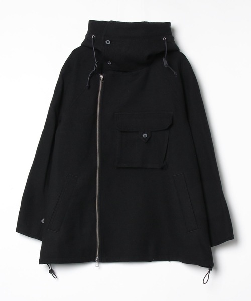 my beautiful landlet（マイビューティフルランドレット）の「【my beautiful landlet】 BISHU WOOL OVERSIZED HOOD BLOUSON（ミリタリージャケット・メンズ・ブラック/グレー/チャコールグレー/ネイビー・0/1）」の22枚目の写真