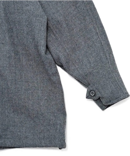 my beautiful landlet（マイビューティフルランドレット）の「【my beautiful landlet】 BISHU WOOL OVERSIZED HOOD BLOUSON（ミリタリージャケット・メンズ・ブラック/グレー/チャコールグレー/ネイビー・0/1）」の19枚目の写真