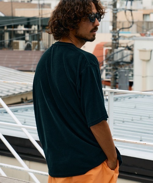 STUD MUFFIN(スタッドマフィン)の「mt10081-TCパイル アンカーロープ刺繍スマイルパフパッチオーバーサイズSSシャツ Tシャツ(614-02880)(Tシャツ/カットソー・メンズ・ホワイト/ブラック/ミックスグレー・2/3/4)」の6枚目の写真
