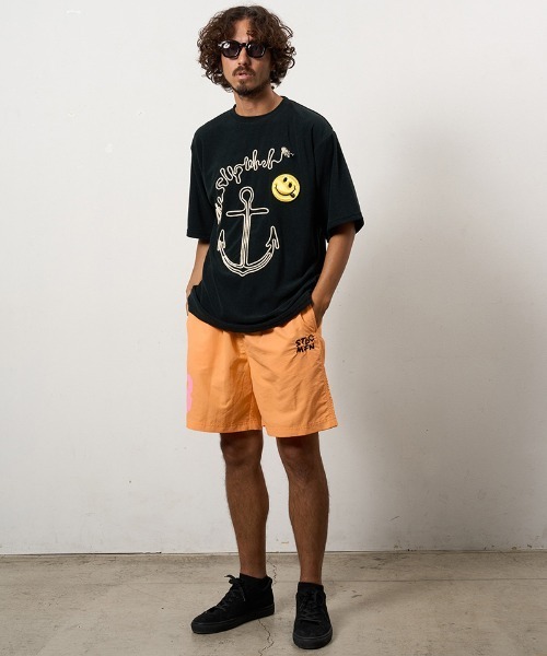 STUD MUFFIN(スタッドマフィン)の「mt10081-TCパイル アンカーロープ刺繍スマイルパフパッチオーバーサイズSSシャツ Tシャツ(614-02880)(Tシャツ/カットソー・メンズ・ホワイト/ブラック/ミックスグレー・2/3/4)」の10枚目の写真